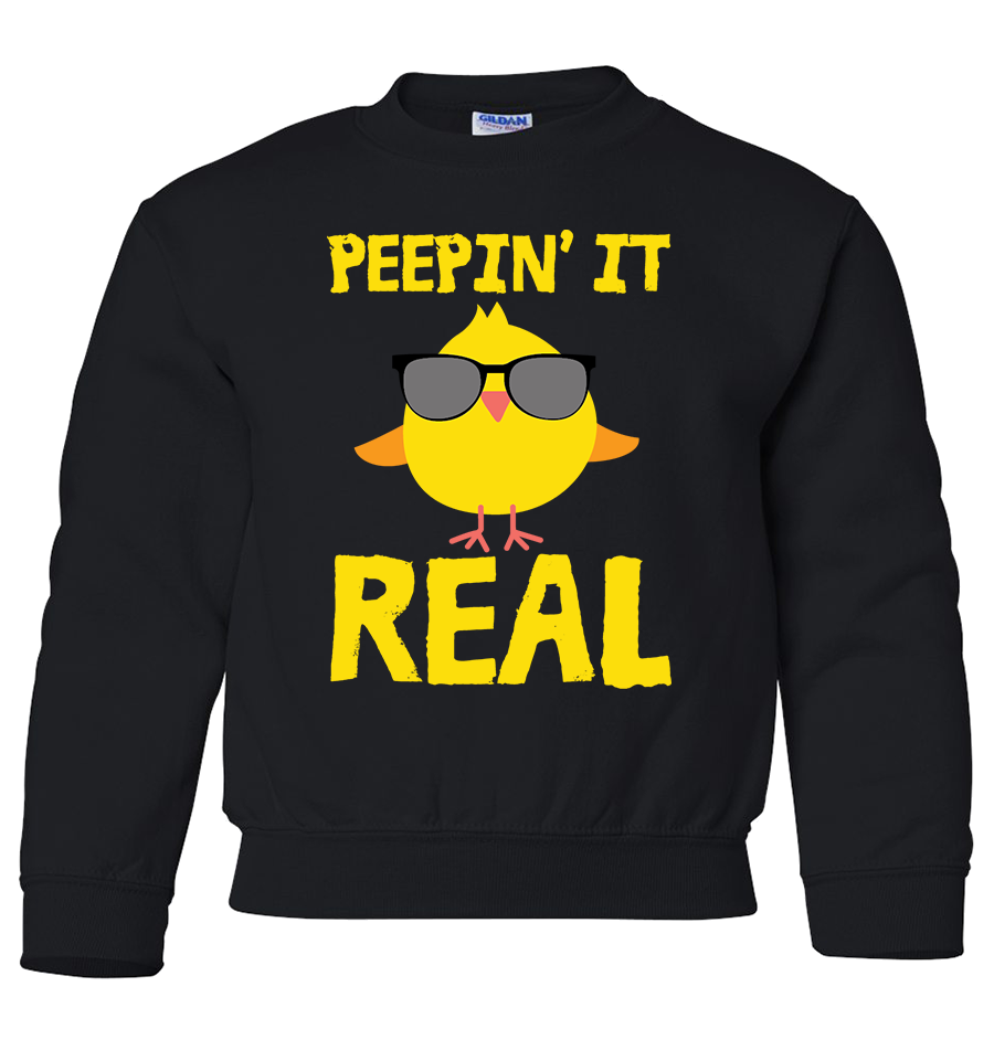 PEEPIN IT REAL SWEATSHIRT FOR KIDS - Soft, Relaxed & Durable