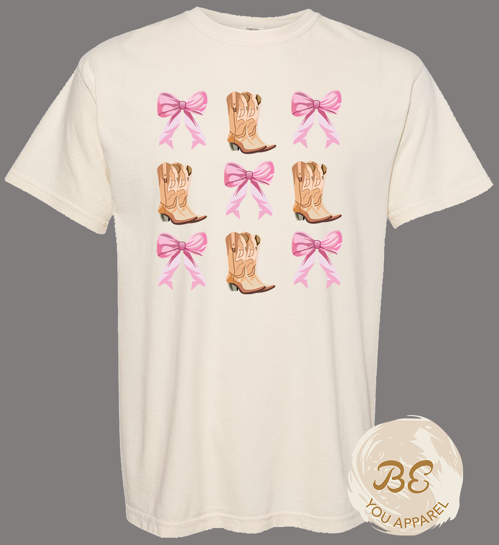 BOOTS N BOWS WOMEN GARMENT-DYED COTTON T-SHIRT – Soft, Relaxed & Durable