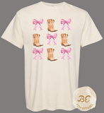BOOTS N BOWS WOMEN GARMENT-DYED COTTON T-SHIRT – Soft, Relaxed & Durable